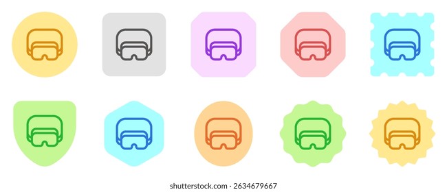 Editable safety goggle, eye protection vector icon. Construction, tools, industry. Part of a big icon set family. Perfect for web and app interfaces, presentations, infographics, etc