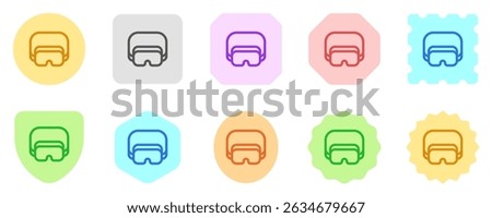 Editable safety goggle, eye protection vector icon. Construction, tools, industry. Part of a big icon set family. Perfect for web and app interfaces, presentations, infographics, etc
