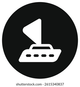 Editable sailboat vector icon. Vehicles, transportation, travel. Part of a big icon set family. Perfect for web and app interfaces, presentations, infographics, etc
