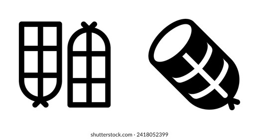 Editable salami vector icon. Part of a big icon set family. Perfect for web and app interfaces, presentations, infographics, etc