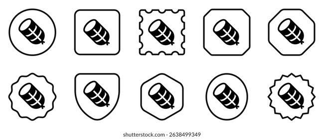 Editable salami vector icon. Part of a big icon set family. Perfect for web and app interfaces, presentations, infographics, etc