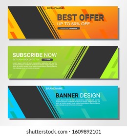Editable sale banner set. Promotion sale template design, Flash sale special offer set.