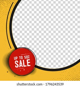 Editable sale banner templates for web and social media. Post Template Social Media Banners and sale promotion. Trendy background design for instagram ads. EPS10 Vector.