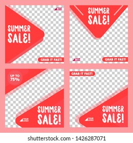 Editable Sale Social Media Post Template for Digital Marketing and Promotion