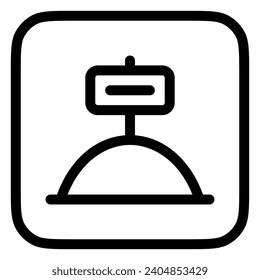 Icono de vector de lote editable para la venta. Inmobiliaria, inmueble, construcción, hipoteca, interiores. Parte de una familia de iconos grandes. Perfecto para interfaces web y de aplicaciones, presentaciones, infografías, etc