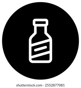 Icono de Vector de botella de salsa editable. Parte de una gran familia de iconos. Perfecto para interfaces de Web y App, presentaciones, infografías, etc