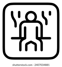 Editable sauna, spa vector icon. Wellness, spa, relaxation. Part of a big icon set family. Perfect for web and app interfaces, presentations, infographics, etc