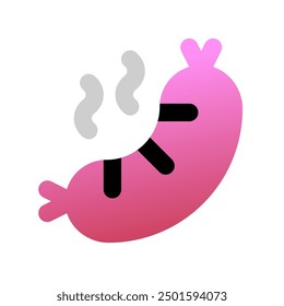 Editable sausage, hotdog vector icon. Part of a big icon set family. Perfect for web and app interfaces, presentations, infographics, etc