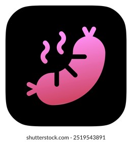 Editable sausage, hotdog vector icon. Part of a big icon set family. Perfect for web and app interfaces, presentations, infographics, etc