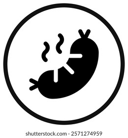Editable sausage, hotdog vector icon. Part of a big icon set family. Perfect for web and app interfaces, presentations, infographics, etc