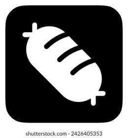 Icono vectorial de salchichas editable. Parte de una gran familia de iconos. Perfecto para interfaces web y aplicaciones, presentaciones, infografías, etc
