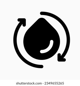 Editable save water, water conservation vector icon. Environment, ecology, eco-friendly. Part of a big icon set family. Perfect for web and app interfaces, presentations, infographics, etc