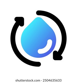 Editable save water, water conservation vector icon. Environment, ecology, eco-friendly. Part of a big icon set family. Perfect for web and app interfaces, presentations, infographics, etc