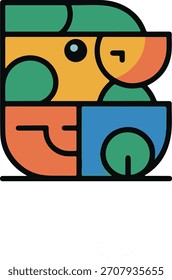 Editável , escalável , design eps de vetor de sol a cores.