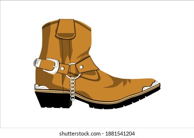 editable and scalable shoe illustration vector image