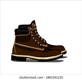 editable and scalable shoe illustration vector image
