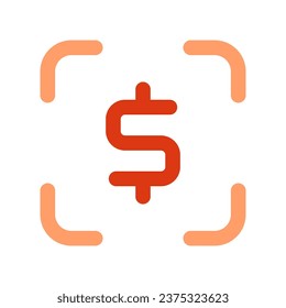 Editable scan to pay, target profit vector icon. Part of a big icon set family. Finance, business, investment, accounting. Perfect for web and app interfaces, presentations, infographics, etc