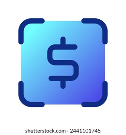 Editable scan to pay, target profit vector icon. Part of a big icon set family. Finance, business, investment, accounting. Perfect for web and app interfaces, presentations, infographics, etc