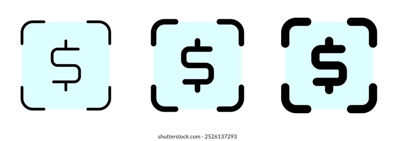 Editable scan to pay, target profit vector icon. Part of a big icon set family. Finance, business, investment, accounting. Perfect for web and app interfaces, presentations, infographics, etc