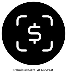 Editable scan to pay, target profit vector icon. Part of a big icon set family. Finance, business, investment, accounting. Perfect for web and app interfaces, presentations, infographics, etc