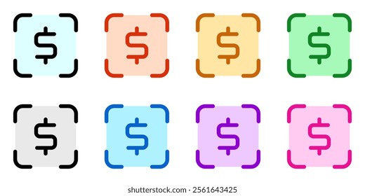 Editable scan to pay, target profit vector icon. Part of a big icon set family. Finance, business, investment, accounting. Perfect for web and app interfaces, presentations, infographics, etc