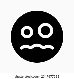 Editable scared face expression emoticon vector icon. Part of a big icon set family. Part of a big icon set family. Perfect for web and app interfaces, presentations, infographics, etc