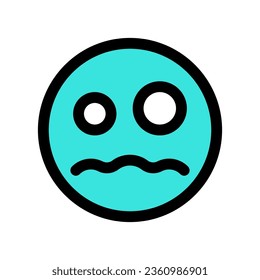 Editable scared face expression emoticon vector icon. Part of a big icon set family. Part of a big icon set family. Perfect for web and app interfaces, presentations, infographics, etc