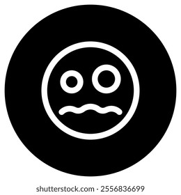 Editable scared face expression emoticon vector icon. Part of a big icon set family. Part of a big icon set family. Perfect for web and app interfaces, presentations, infographics, etc