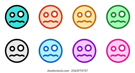 Editable scared face expression emoticon vector icon. Part of a big icon set family. Part of a big icon set family. Perfect for web and app interfaces, presentations, infographics, etc