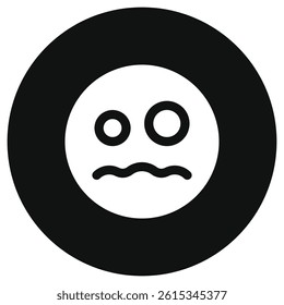 Editable scared face expression emoticon vector icon. Part of a big icon set family. Part of a big icon set family. Perfect for web and app interfaces, presentations, infographics, etc