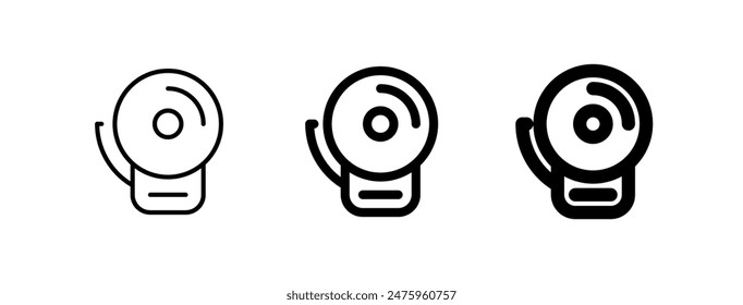 Editable school bell vector icon. School, education, equipment. Part of a big icon set family. Perfect for web and app interfaces, presentations, infographics, etc