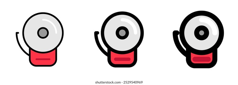 Editable school bell vector icon. School, education, equipment. Part of a big icon set family. Perfect for web and app interfaces, presentations, infographics, etc