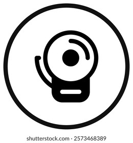 Editable school bell vector icon. School, education, equipment. Part of a big icon set family. Perfect for web and app interfaces, presentations, infographics, etc