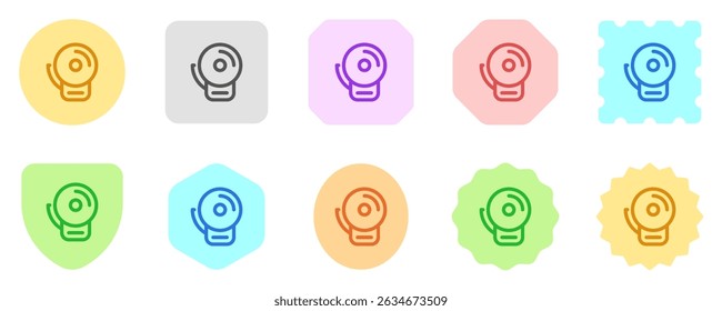 Editable school bell vector icon. School, education, equipment. Part of a big icon set family. Perfect for web and app interfaces, presentations, infographics, etc