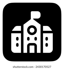 Editable school, college, building vector icon. Building, architecture, city, construction. Part of a big icon set family. Perfect for web and app interfaces, presentations, infographics, etc