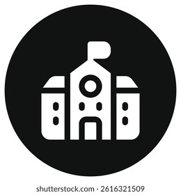 Editable school, college, building vector icon. Building, architecture, city, construction. Part of a big icon set family. Perfect for web and app interfaces, presentations, infographics, etc