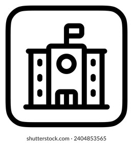 Editable school, college, campus vector icon. Part of a big icon set family. Perfect for web and app interfaces, presentations, infographics, etc