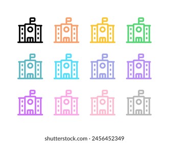 Editable school, college, campus vector icon. Part of a big icon set family. Perfect for web and app interfaces, presentations, infographics, etc
