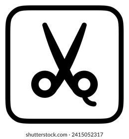 Editable scissors vector icon. Barbershop, lifestyle, grooming. Part of a big icon set family. Perfect for web and app interfaces, presentations, infographics, etc