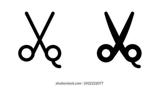 Editable scissors vector icon. Barbershop, lifestyle, grooming. Part of a big icon set family. Perfect for web and app interfaces, presentations, infographics, etc