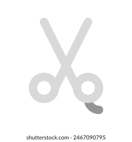 Editierbares Scheren-Vektorgrafik-Symbol. Friseur, Lifestyle, Pflege. Teil einer großen Icon-Set-Familie. Ideal für Web- und App-Interfaces, Präsentationen, Infografiken usw
