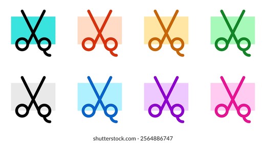 Editable scissors vector icon. Barbershop, lifestyle, grooming. Part of a big icon set family. Perfect for web and app interfaces, presentations, infographics, etc