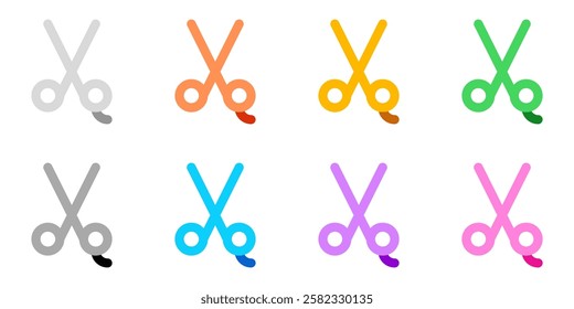 Editable scissors vector icon. Barbershop, lifestyle, grooming. Part of a big icon set family. Perfect for web and app interfaces, presentations, infographics, etc