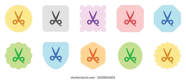 Editable scissors vector icon. Barbershop, lifestyle, grooming. Part of a big icon set family. Perfect for web and app interfaces, presentations, infographics, etc