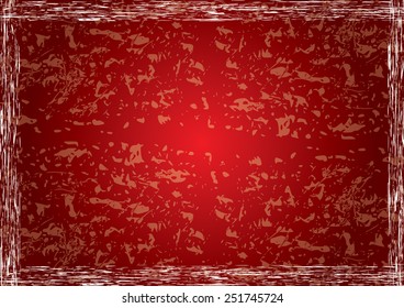 Editable scratched color background with grunge pattern 