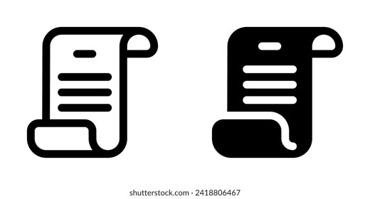 Editable scroll, script, literature vector icon. Part of a big icon set family. Perfect for web and app interfaces, presentations, infographics, etc