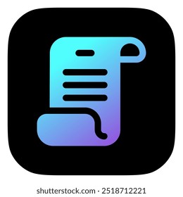 Editable scroll, script, literature vector icon. Part of a big icon set family. Perfect for web and app interfaces, presentations, infographics, etc
