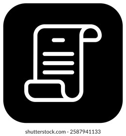 Editable scroll, script, literature vector icon. Part of a big icon set family. Perfect for web and app interfaces, presentations, infographics, etc