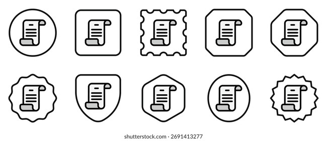 Editable scroll, script, literature vector icon. Part of a big icon set family. Perfect for web and app interfaces, presentations, infographics, etc