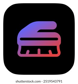 Ícone de vetor de pincel de limpeza editável. Parte de uma grande família de conjuntos de ícones. Perfeito para interfaces web e app, apresentações, infográficos, etc